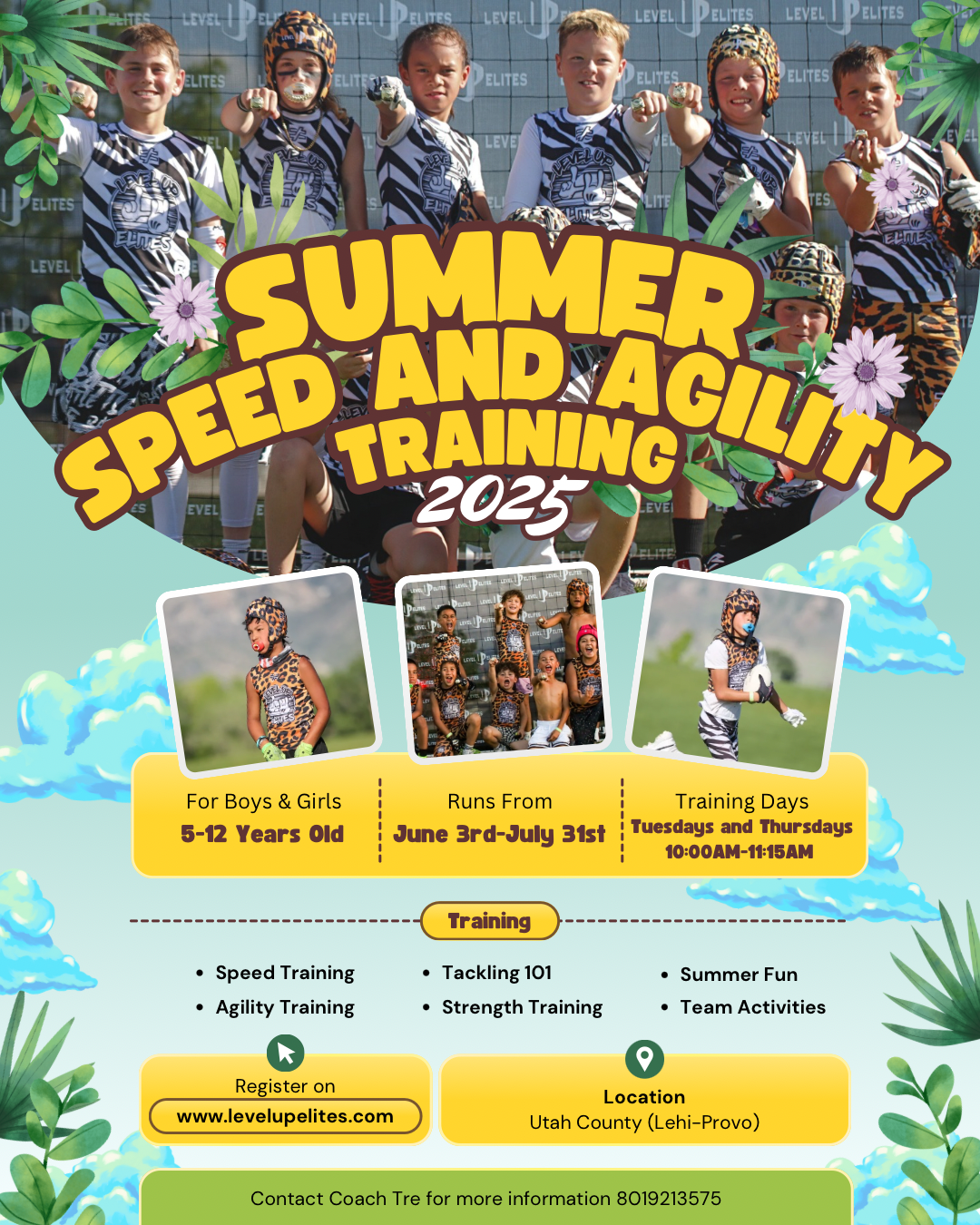 Utah County Youth Summer Speed and Agility Training